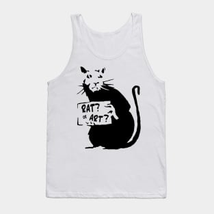 Banksy Graffiti Rat Art Stencil Tank Top